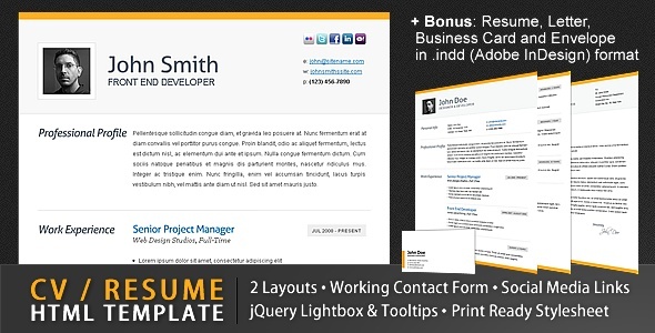 resume websites examples