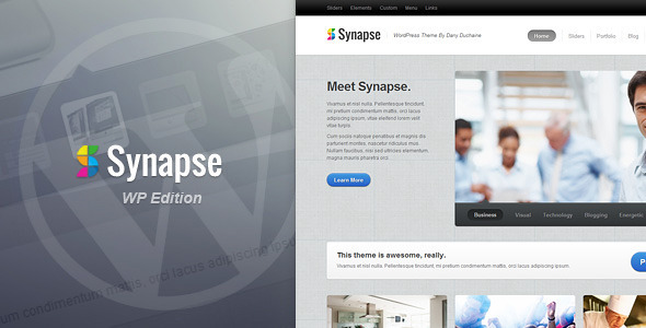 Synapse Corporate Wordpress Theme Wordpress Themeforest
