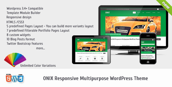 ONIX Responsive Multipurpose WordPress Theme - Wordpress :: Themeforest