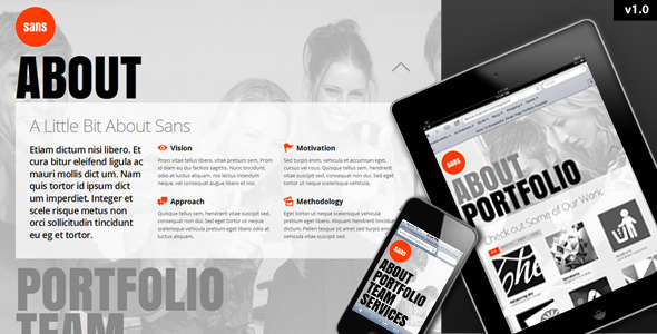 one page portfolio template