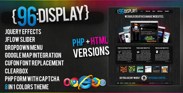 96 display themeforest html php site template html others