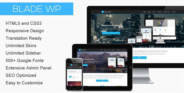 Blade - Responsive Business Themeforest WP Theme - Wordpress :: Themeforest