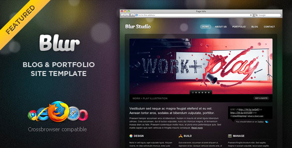 blur themeforest portfolio and blog template html others blur themeforest portfolio and blog template html others