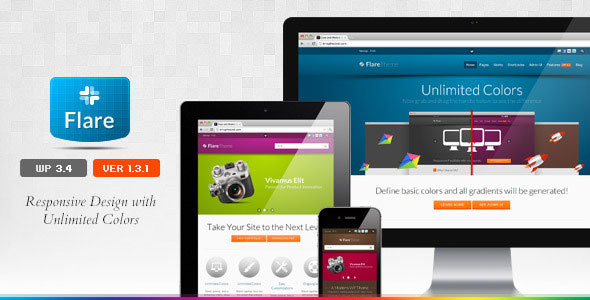 Flare - Themeforest Responsive Portfolio WP Theme - Wordpress ...