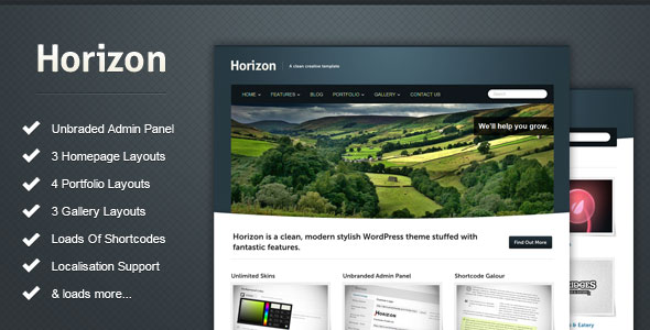 Horizon - Themeforest Modern WordPress Theme - Wordpress :: Themeforest