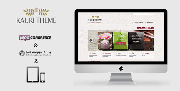 Kauri - Themeforest responsive theme for WP e-Commerce - Wordpress ...