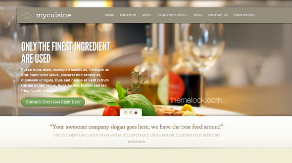 wp restaurant themes
