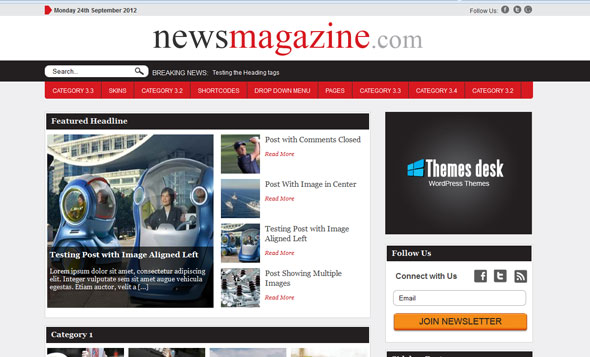 The World News Joomla Template Rapidshare