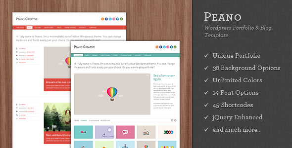 Peano Creative - Themeforest WP Portfolio & Blog Theme - Wordpress ...