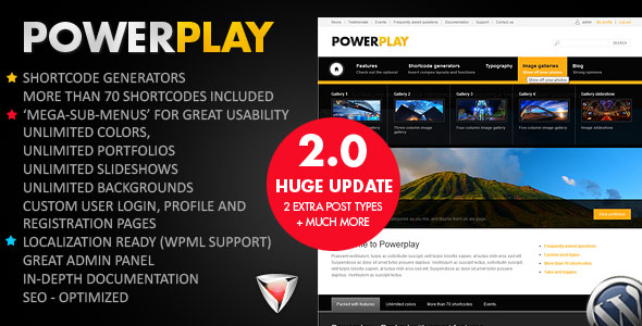 POWERPLAY - Themeforest Premium Multipurpose WP Theme - Wordpress ...