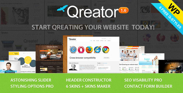 Qreator - Responsive Premium Wordpress Theme - Wordpress :: Themeforest
