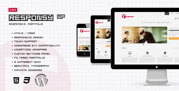 Responsy WP - Responsive HTML5 Themeforest WP Portfolio - Wordpress ...