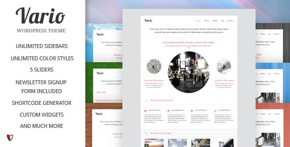 Vario - Themeforest Premium Theme - Wordpress :: Themeforest