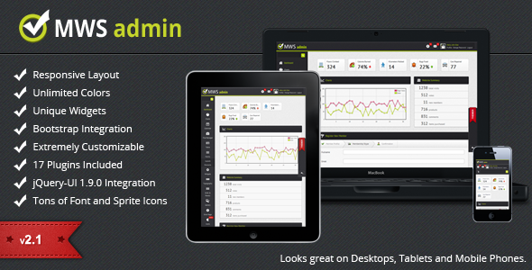 mws admin full featured admin template html others themeforest jquery admin panel template free download