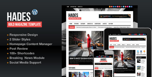 hades v1 6 3 themeforest bold magazine newspaper template wordpress newspaper template